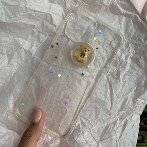 Clear Teddy Bear iPhone case